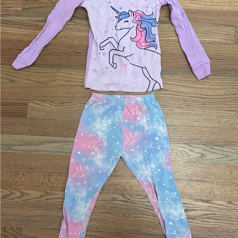 Kirkland Signature Pajama Set in Purple and Blue with Unicorn Design